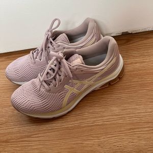 Pink ASICS Gel running sneakers, size 8.5